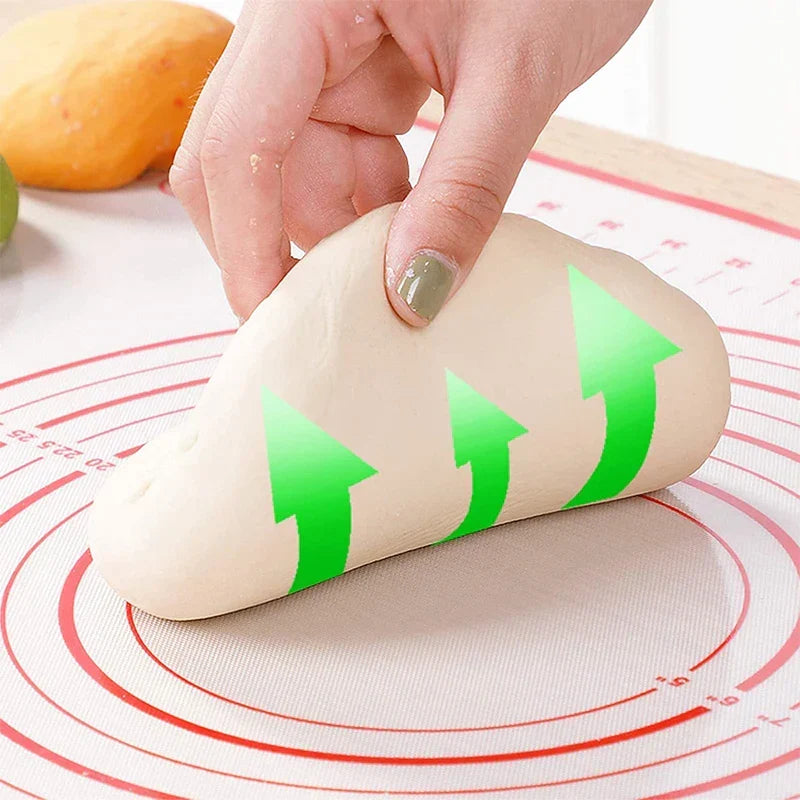 BowLift | BakeFlex Silicone Baking Mat | Extra Thick & Non-Stick | With Measuring Scale | Perfect for Rolling Out Dough, Fondant & Pastry