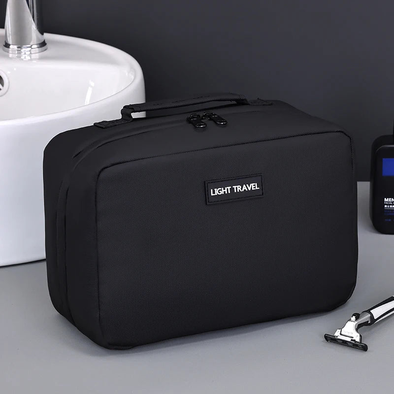 Skanto | Packvard Men's Toiletry Bag Travel Bag | 24×16×11 cm | Water-Repellent & Tear-Resistant | With Handle & Ample Storage