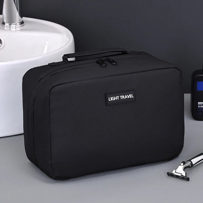 Skanto | Packvard Men's Toiletry Bag Travel Bag | 24×16×11 cm | Water-Repellent & Tear-Resistant | With Handle & Ample Storage