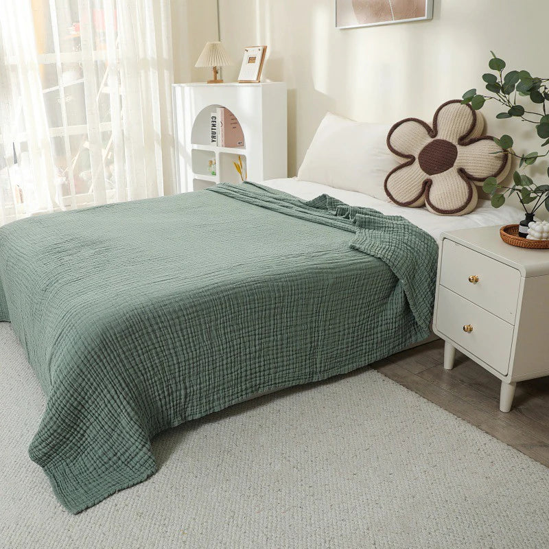 Skanto | CottonBreeze | Muslin Blanket 100% Cotton | 6-Layer, Breathable & Lightweight | For Sofa & Bed