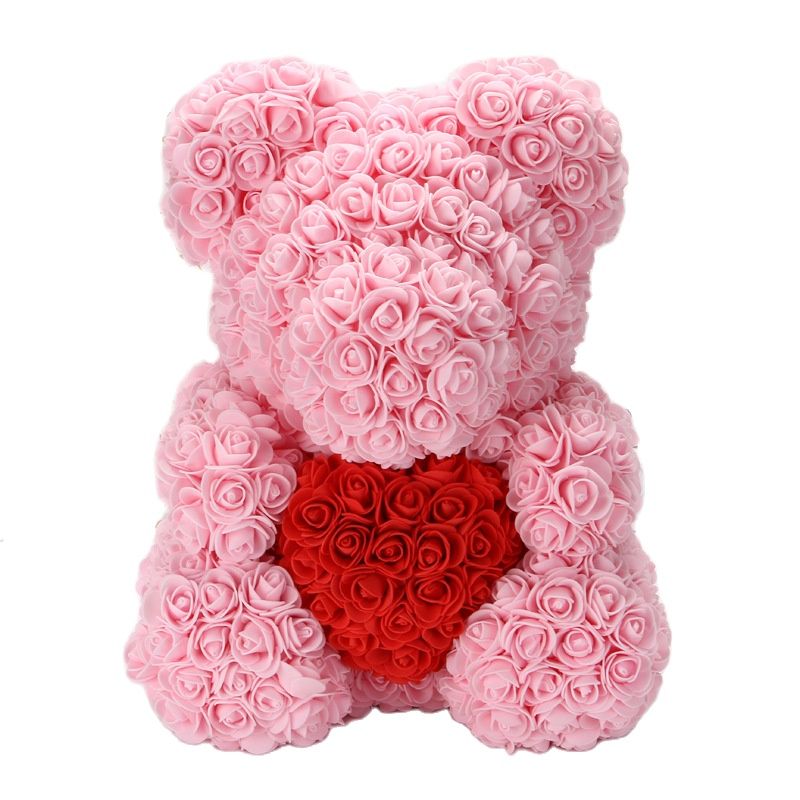 BowLift | Artificial Rose Flowers Teddy Bear
