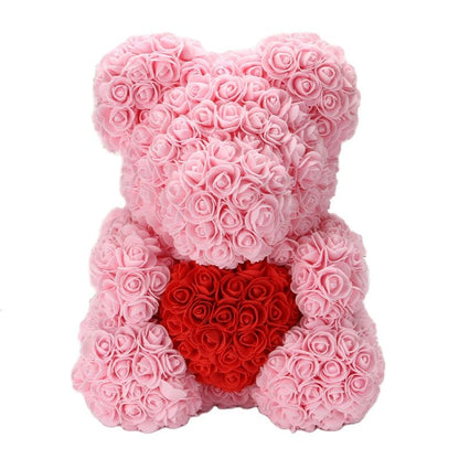 BowLift | Artificial Rose Flowers Teddy Bear