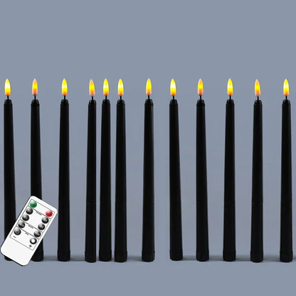 Skanto | Nightfall - Black LED Candles with Remote for Halloween