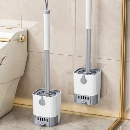 BowLift | Wall-Mounted Flexi-Handle Toilet Brush with Modern Holder