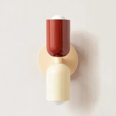 Skanto | Nordic LED Wall Lamp Modern Minimalist Cream Double Head Lamp for Living Room Bedroom Study Indoor Decorative Fixture