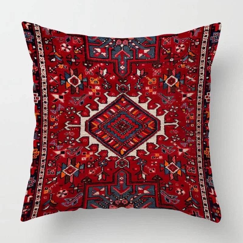 Moroccan Pillowcase with Oriental Pattern – Decor for Living Room and Office, High-Quality Boho Style Pillowcase for Sofa and Seating Area