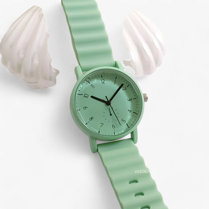Skanto | Mina Jelly Watch – Colorful Quartz Watch with Elegant Silicone Wave Strap