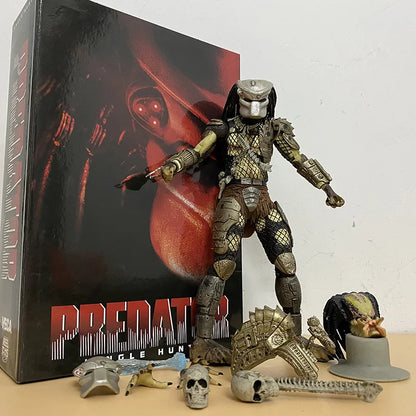 Movable Jungle Hunter Predator Action Figure - Alien Collectible for Kids, Perfect New Year Gift, 100% PVC Model