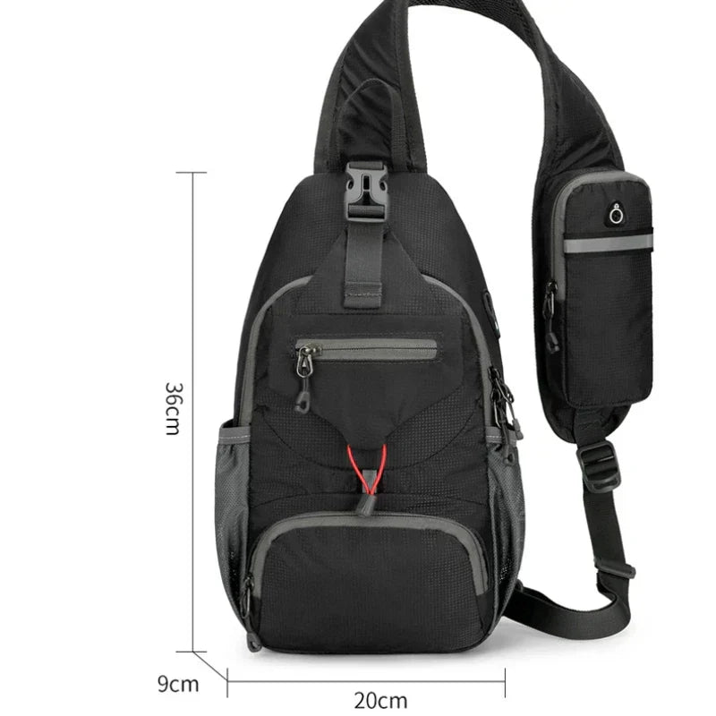 BowLift | SecurePack | Anti-Theft Waterproof Multi-Pocket Shoulder Backpack – Lightweight Crossbody Travel Bag