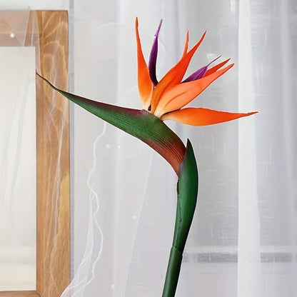 BowLift | Floriva 3 Piece Set Artificial Strelitzias | Bird of Paradise Flowers | 24.5 cm Long Stems | Decoration for Home, Office & Events