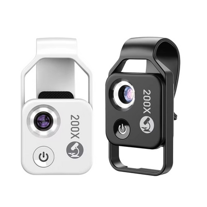 Skanto | 200X Zoom Professional Microscope Lens for Smartphones with Clip