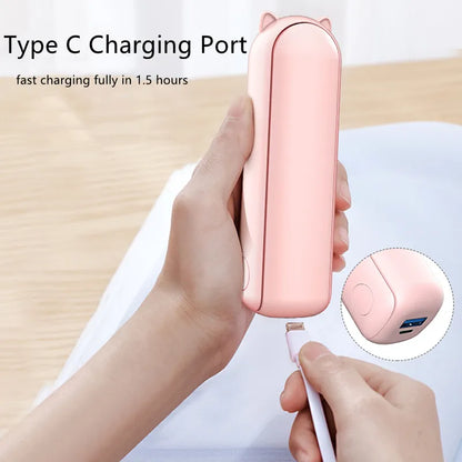 New Handheld Portable Mini Fan - Creative, Three-Speed Adjustable, Solid Color, USB Rechargeable Small Fan | Skanto