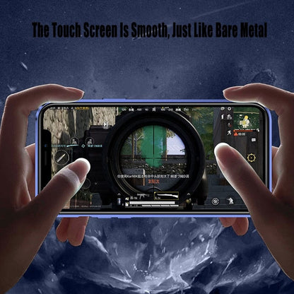 Metal casing with lens protection