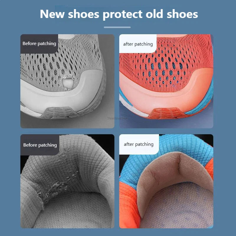 Self-adhesive shoe repair patch