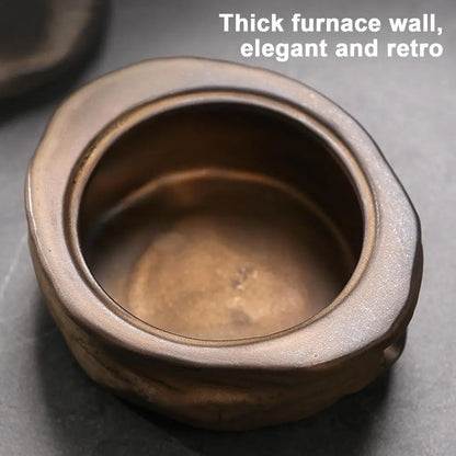 Meditative monk incense burner