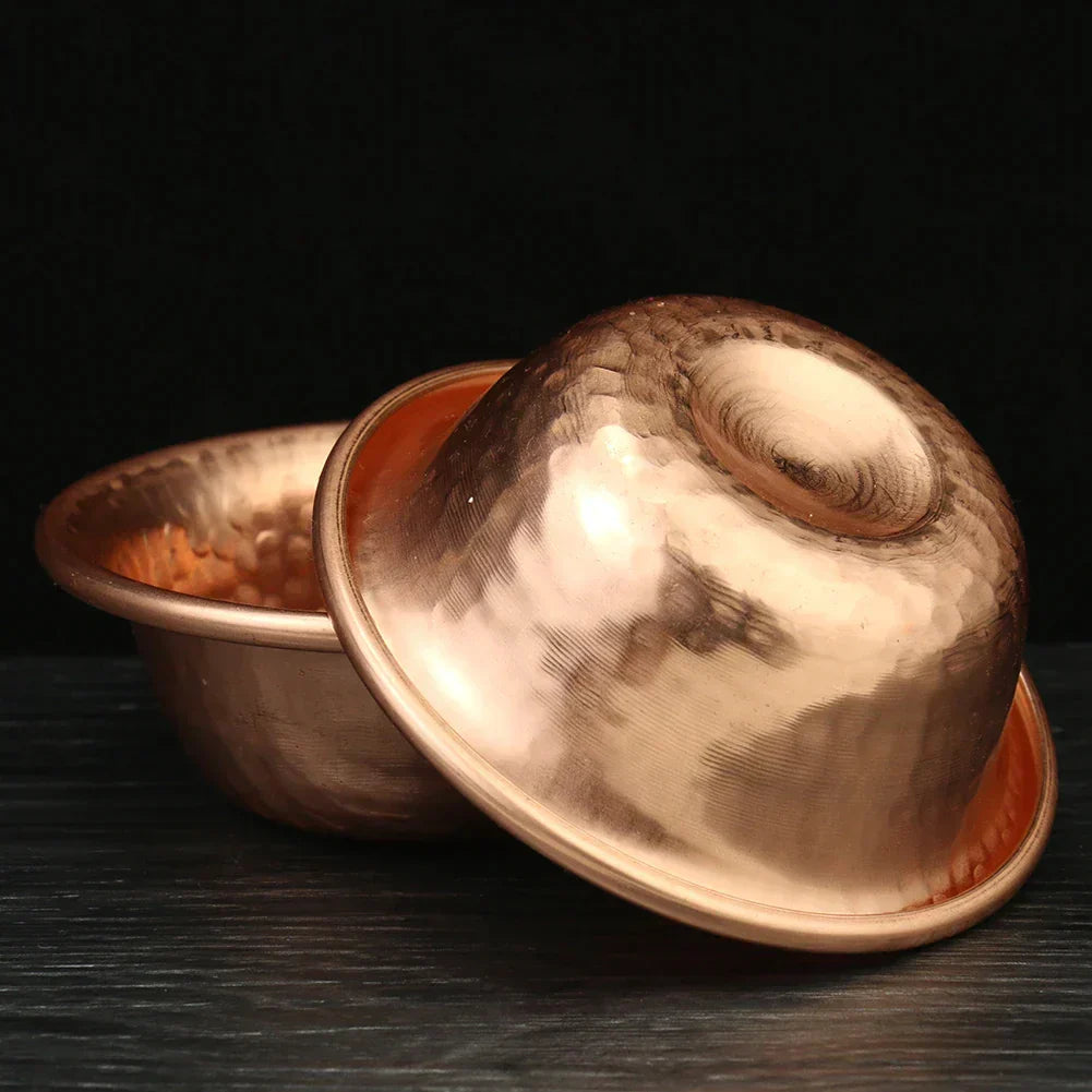 Kalsten | Nepalese pure copper water preparation bowl handmade hammer pattern holy water bowl for Buddha Buddhism accessories
