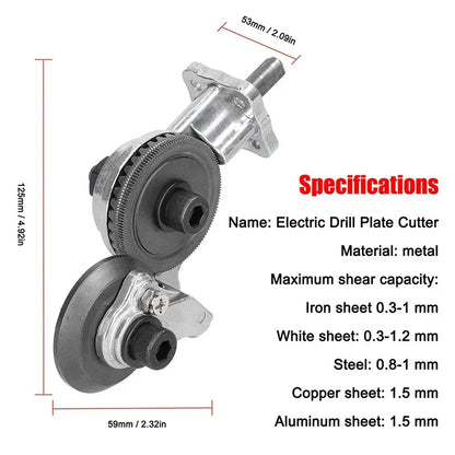 Skanto | Sheet Metal Cutter: Double-Headed High-Speed Rotor Blades for Free Cutting of Metal Sheets - Sharp Cutting Tool