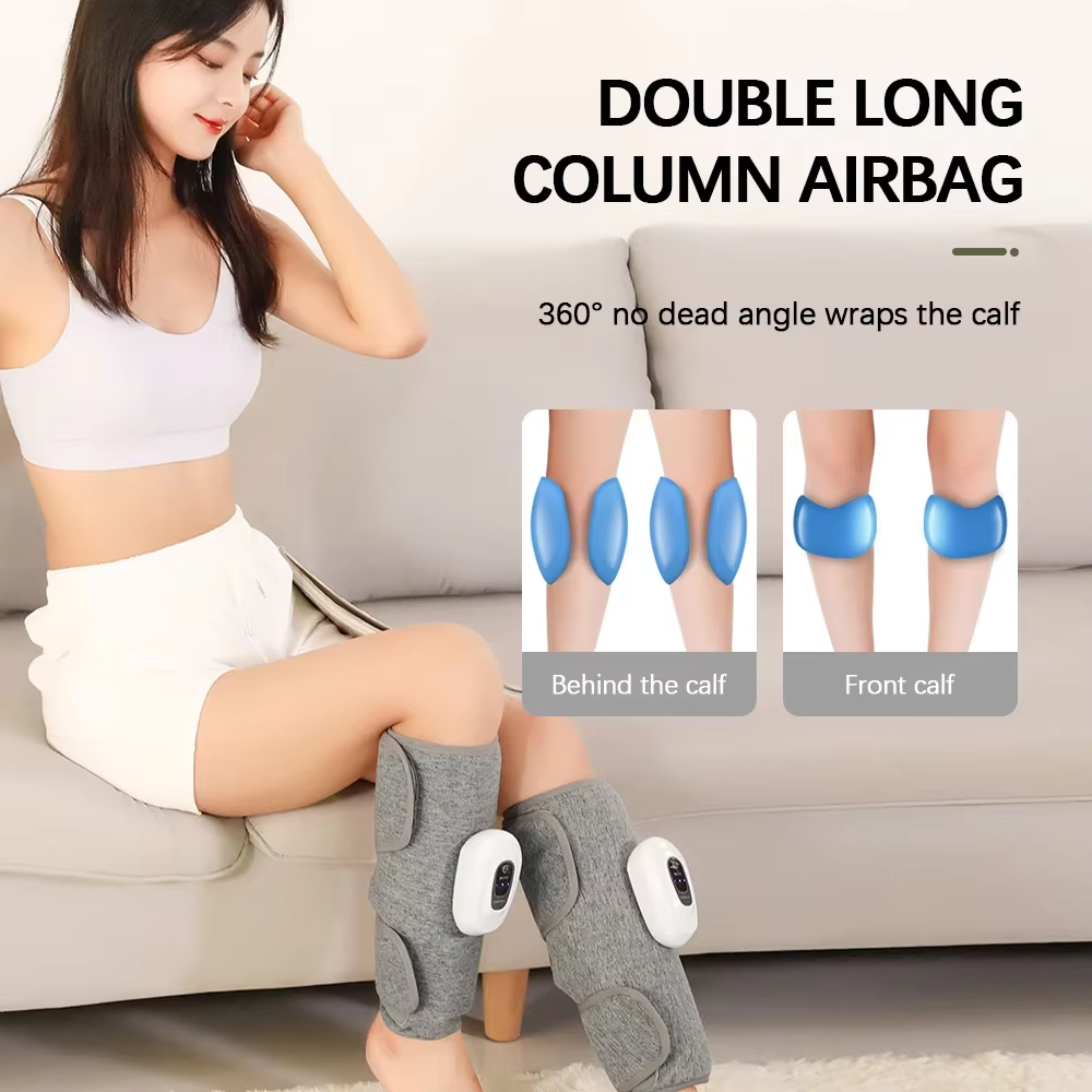 BowLift | Wireless Rechargeable Electric Leg Massager with Air Compression for Calf Relaxation and Muscle Recovery