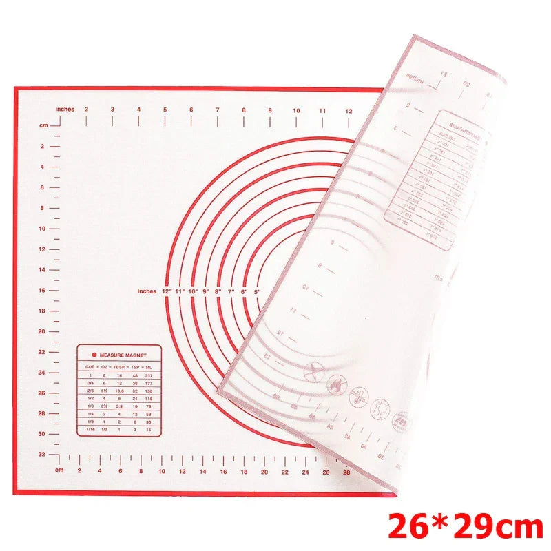 BowLift | BakeFlex Silicone Baking Mat | Extra Thick & Non-Stick | With Measuring Scale | Perfect for Rolling Out Dough, Fondant & Pastry