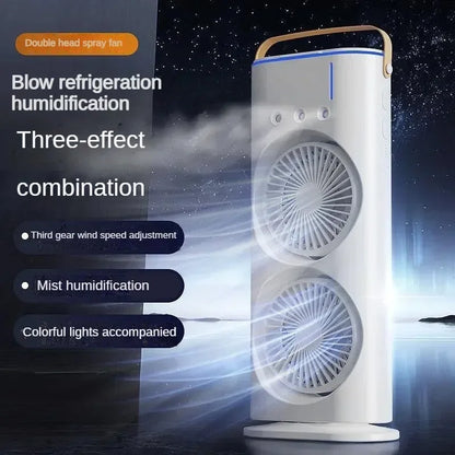 Brehn | Portable Dual Fan Cooling Spray Air Conditioner