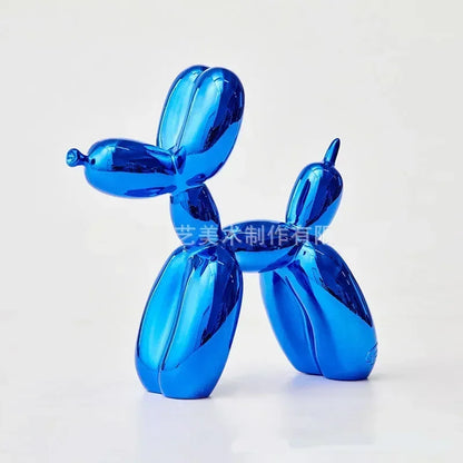 Skanto | Nordic Balloon Dog Sculpture Resin Animal Sculpture Art Sculptures and Figures Crafts Home Decor Room Desktop Accessories