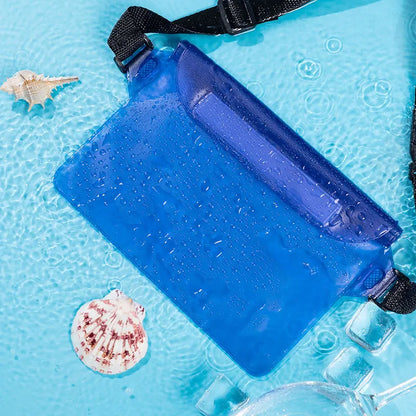 BowLift | Waterproof Hip Bag AquaSafeX | 3-fold Sealing | Transparent Dry Bag for Smartphone & Valuables | Adjustable Strap