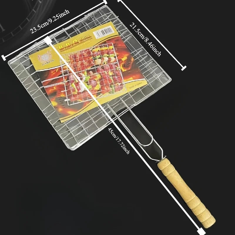 Grillaro Grill Basket | Foldable & Non-stick | Stainless Steel & Heat Resistant | For Meat & Vegetables