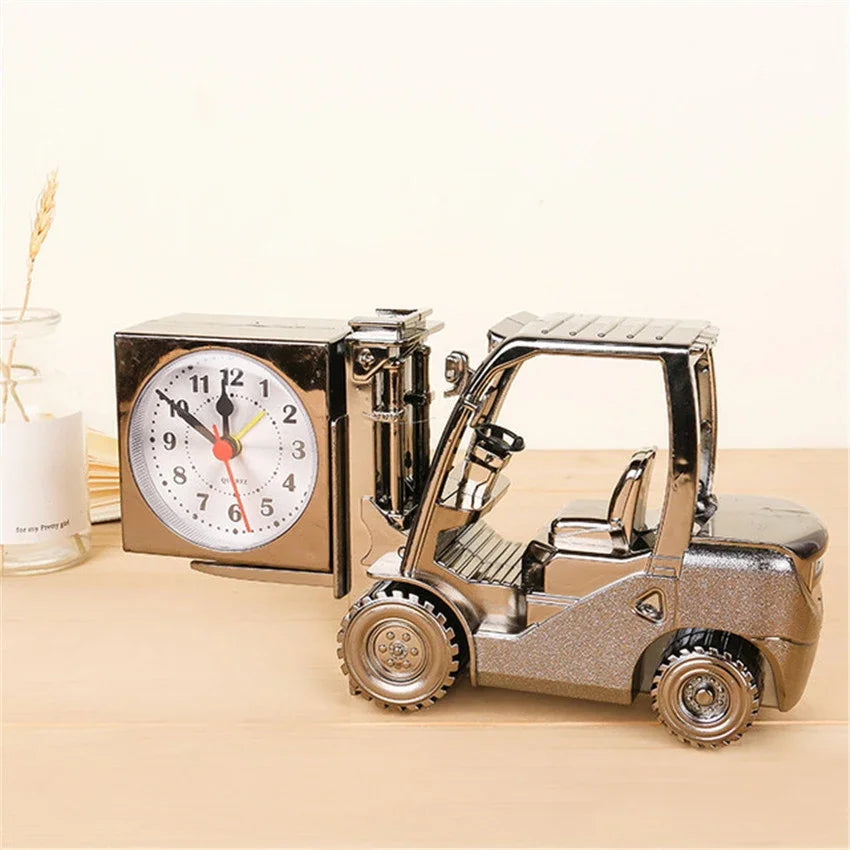BowLift | Retro Forklift Unique Digital Clock