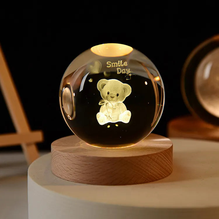 Skanto | Glowing 3D Crystal Night Light – Unique Gifts for All Occasions