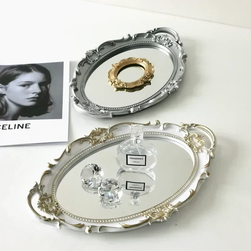 Vintage style mirror tray | Skanto