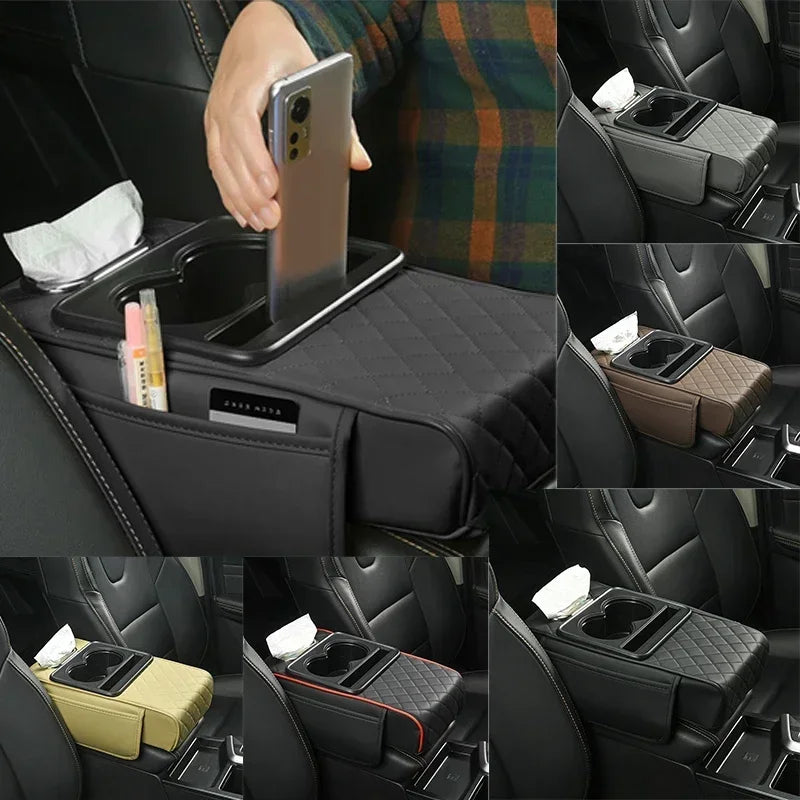 BowLift | Console Craft Multi-Pocket Car Armrest Pad