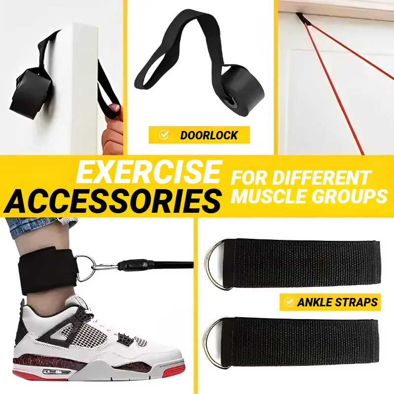Skanto | Complete Resistance Band Set with Handles and Ankle Straps