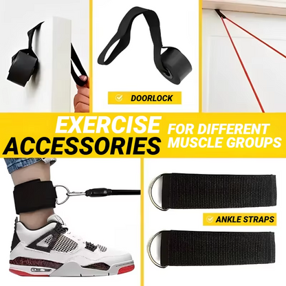 Skanto | Complete Resistance Band Set with Handles and Ankle Straps