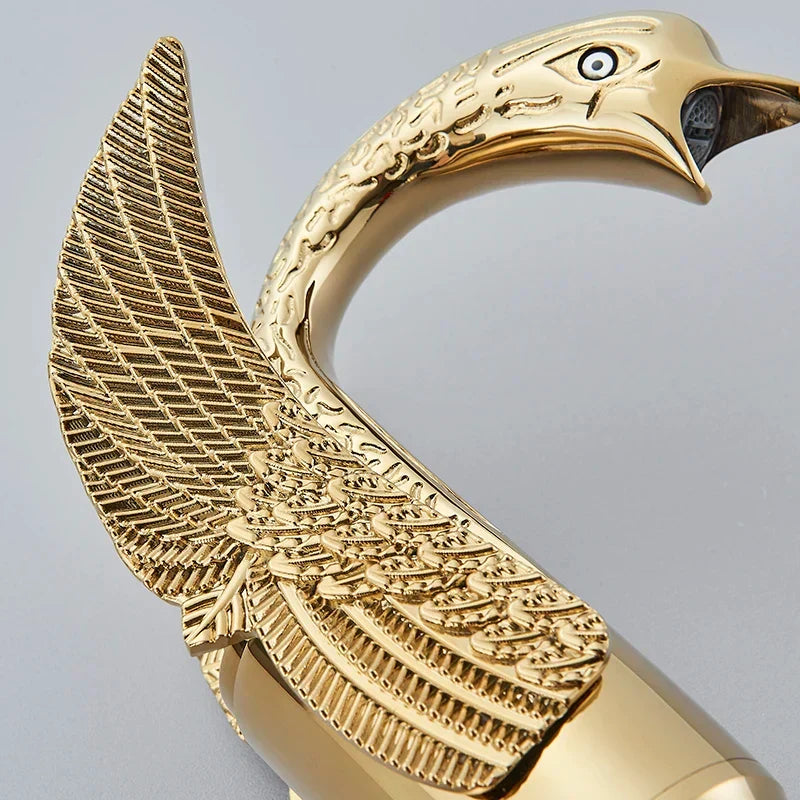 Skanto | Swan Single Handle Gold Basin Faucet