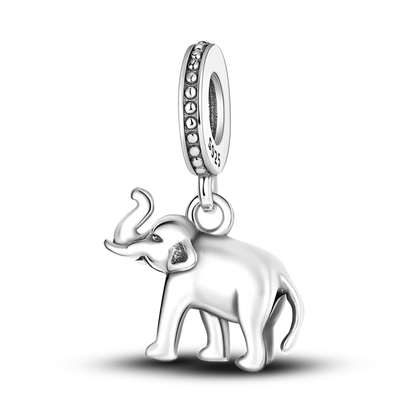 Skanto | 925 Silver Golden Leopard Charm Beads Colorful Chameleon Rhinoceros Lion Scarab Cat Pendant Compatible with Original Pandora Bracelet Jewelry