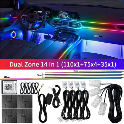 Skanto | Bluetooth RGB Symphony Car Ambient Light Kit
