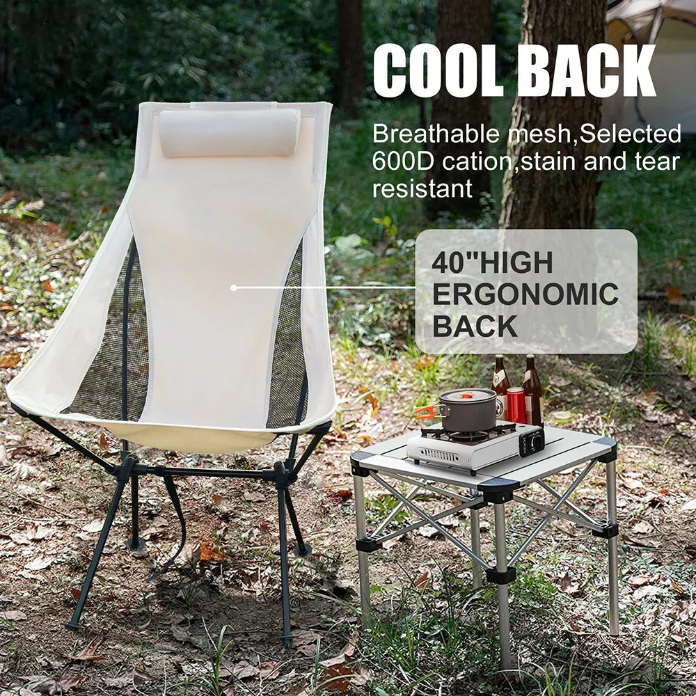 BowLift | Trekalux Outdoor Chair | Ultralight & Foldable | 150 kg Load Capacity | Weatherproof Oxford Fabric