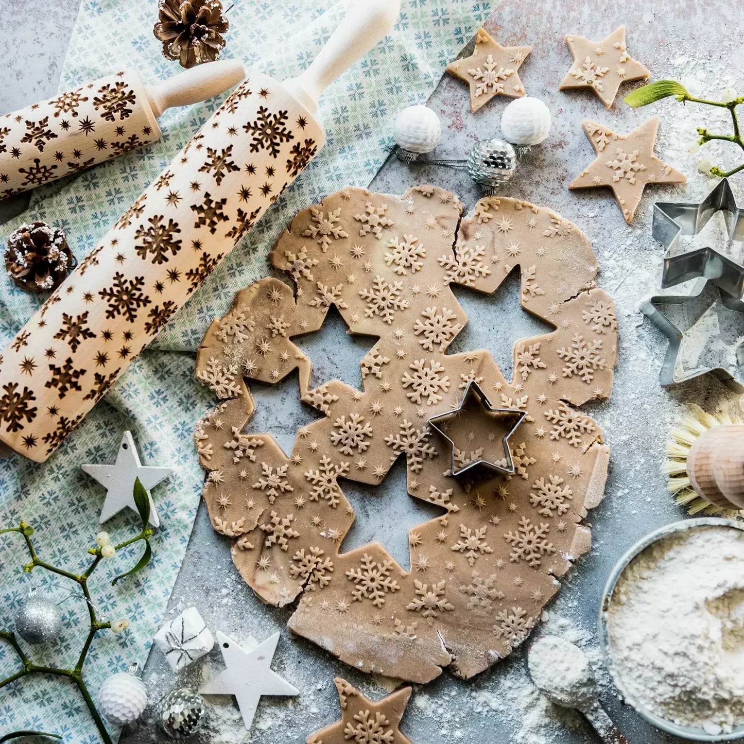 Skanto | Wooden Embossing Rolling Pins