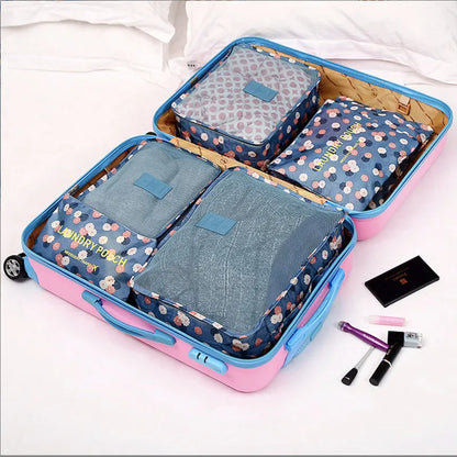 Karnz | TRAVORO Packing Cube Set | 6-piece | Waterproof & Extra Volume | Suitcase Organizer for Men