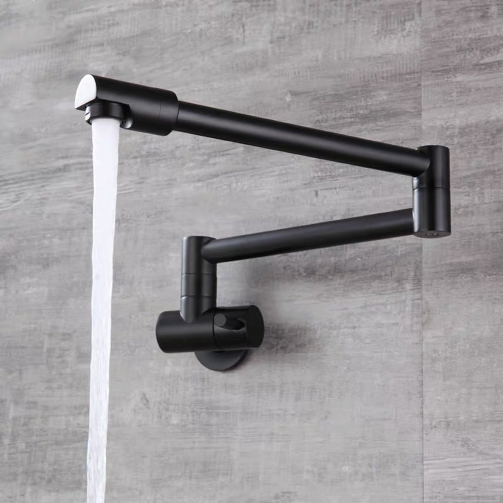 Skanto | Wall-Mounted Foldable Chrome Pot Filler Faucet