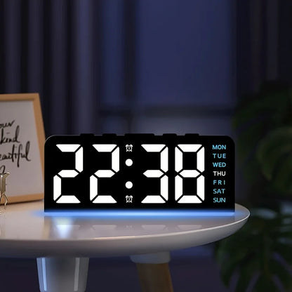 Modern LED All Week Display Night Lamp Alarm Clock | Bowlift