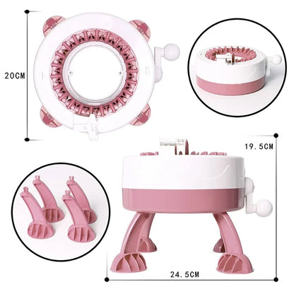 BowLift | Strickolino Knitting Machine | 22 Needles | Automatic Circular Knitting Set for Beginners & Adults | Fast Knitter with Accessories