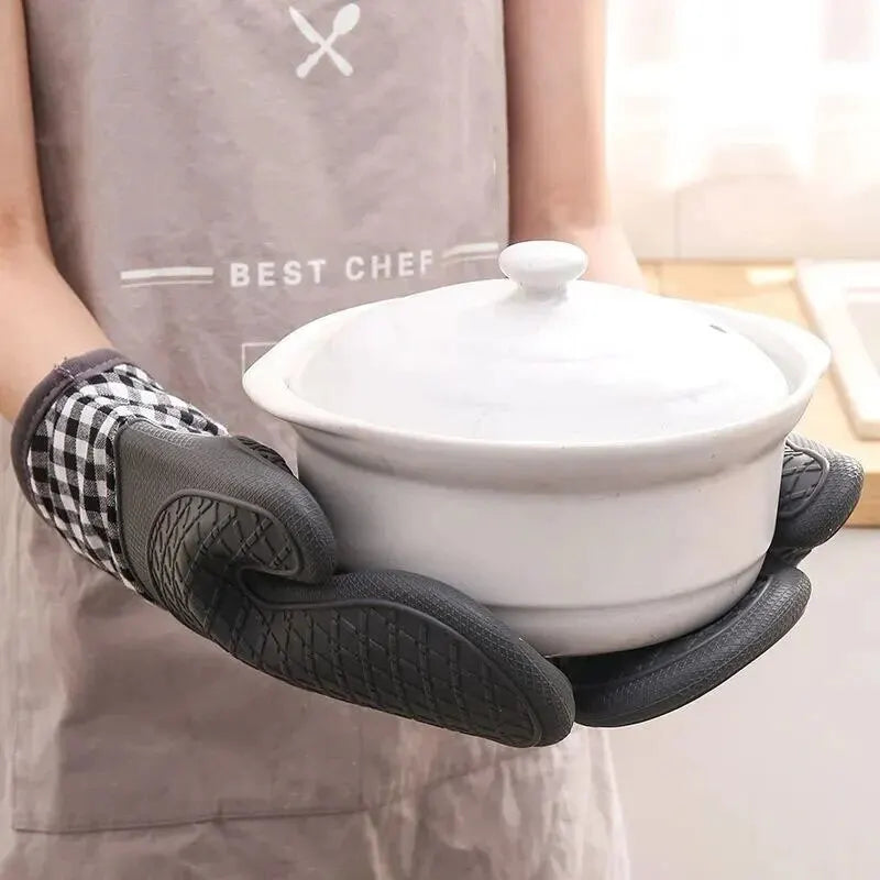 BowLift | ThermoGrip Silicone Kitchen Glove | Heat Resistant up to 250 °C | Non-Slip & Extended | Anti-Scald Protection for Oven & Grill