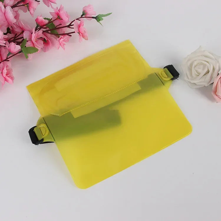 BowLift | Waterproof Hip Bag AquaSafeX | 3-fold Sealing | Transparent Dry Bag for Smartphone & Valuables | Adjustable Strap