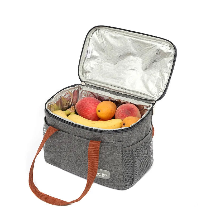 Skanto | Large Capacity Thermal Insulated Lunch Bag – Oxford Fabric Food Storage Picnic Bag, Portable Cooler Bag