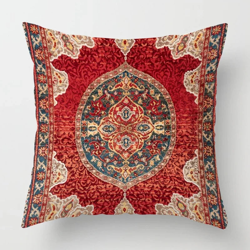 Moroccan Pillowcase with Oriental Pattern – Decor for Living Room and Office, High-Quality Boho Style Pillowcase for Sofa and Seating Area