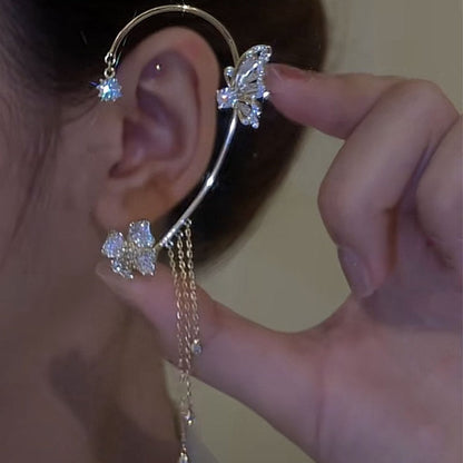 BowLift | Butterfly Flower Tassel Ear Clip