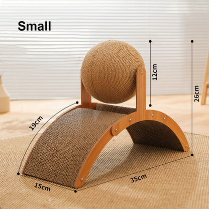 BowLift | Wooden Cat Fun Play Scratcher Board