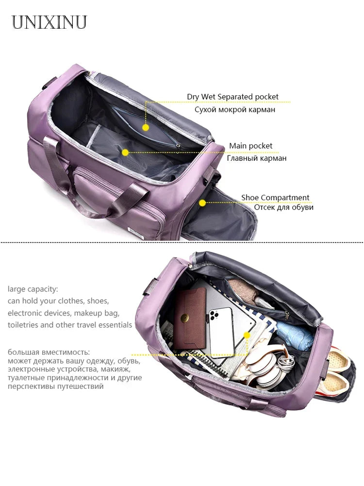 BowLift | Travel Bag Veyora WeekAir | 35 L Capacity | With Shoe Compartment & Wet/Dry Separation | For Air Travel, Sports & Weekend Trips