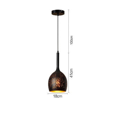 Skanto | Vintage Iron Pendant Lamp in Scandinavian Retro Loft Style